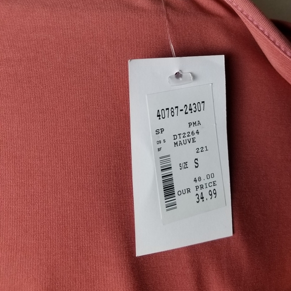 Promesa dusty pink 3/4 sleeves top size S … - Picture 2 of 5